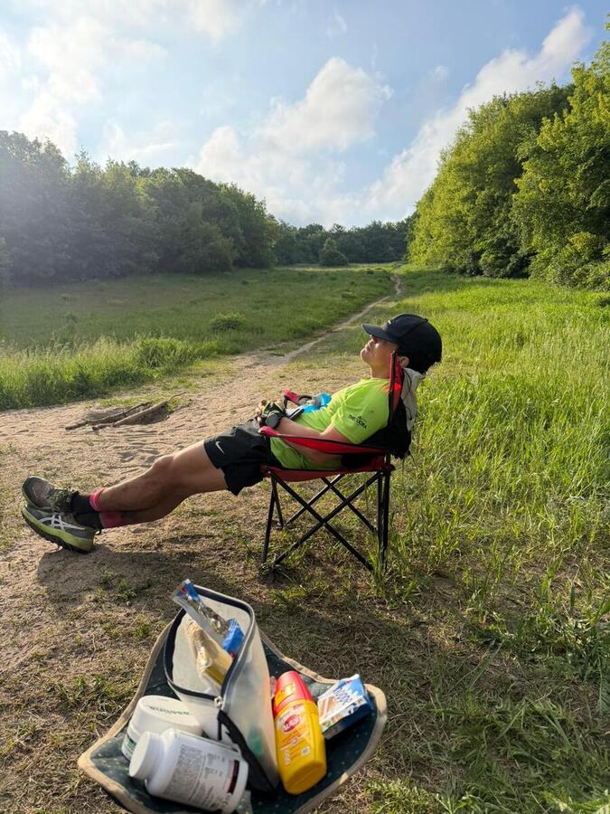 The author at half Everesting