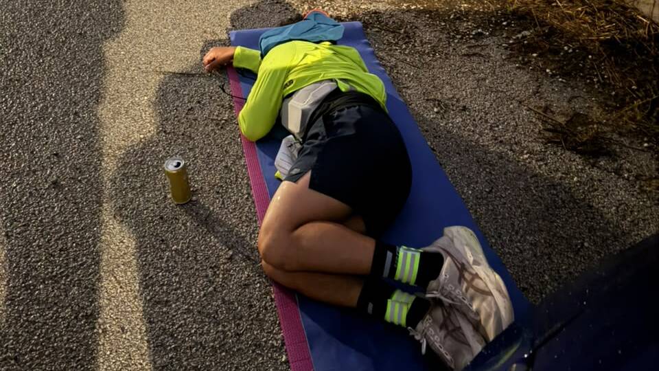 ten minutes of sleep on the yoga mat